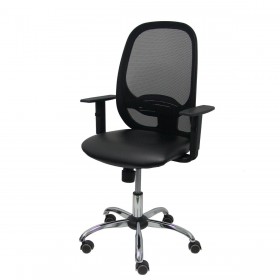 Sedia da Ufficio P&C 10CCRRN Con braccioli Nero