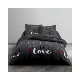 Set di Lenzuola TODAY Amore Grigio Letto matrimoniale 240 x 260 cm