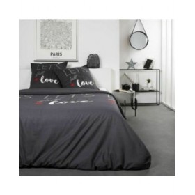 Set di Lenzuola TODAY Amore Grigio Letto matrimoniale 240 x 260 cm