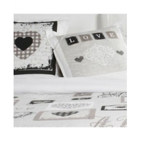 Set di Lenzuola TODAY Cuori Bianco Letto matrimoniale 240 x 260 cm