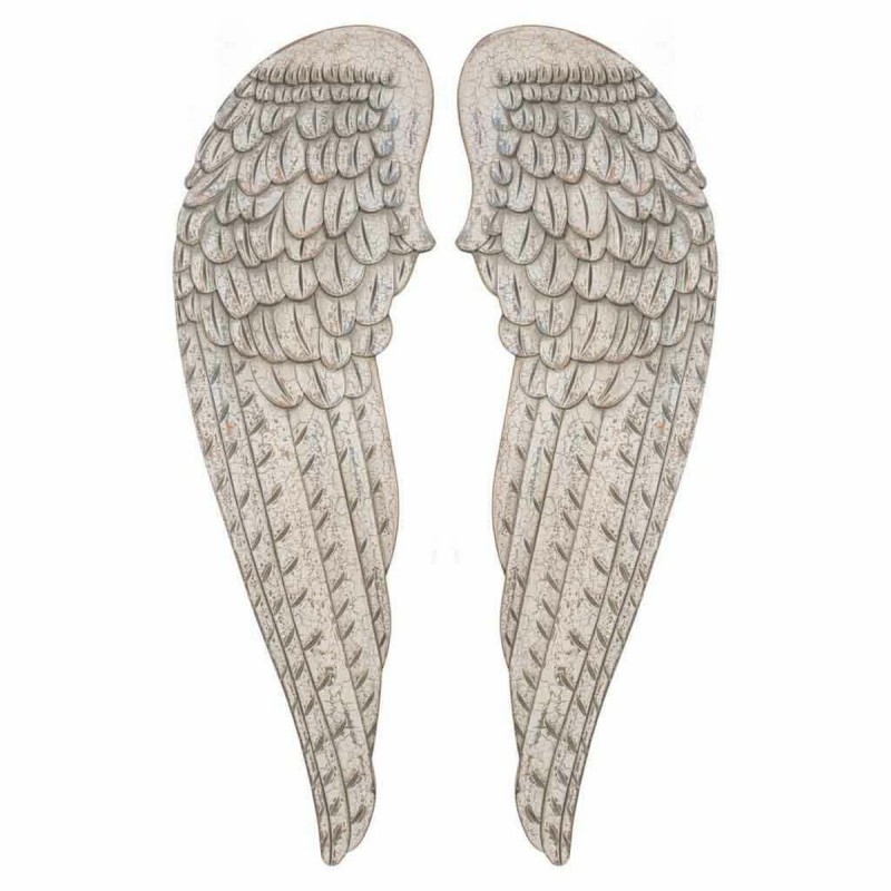 Set di Cifre Alexandra House Living Bianco Legno MDF Ali 4 x 103 x 32 cm