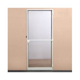 Zanzariera Porte Fibra di Vetro Alluminio Bianco (220 x 100 cm)