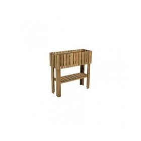 Vaso Ekju 78 x 29 x 79 cm Marrone Legno Quadrato