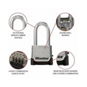 Lucchetto a combinazione Master Lock M176EURDLH 56 mm Acciaio