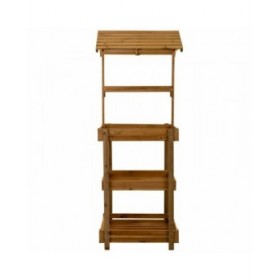 Espositore da Bancone Alexandra House Living Legno di abete 50 x 165 x 62 cm Scaffale 4 Mensole