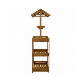 Espositore da Bancone Alexandra House Living Legno di abete 50 x 165 x 62 cm Scaffale 4 Mensole