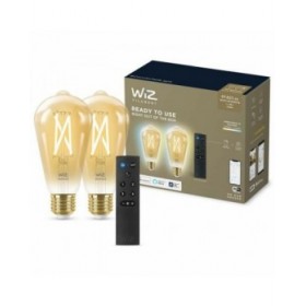 Lampadina Intelligente Wiz ST64 E27 50 W Multicolore Dorato 7 W 640 lm (2 Unità)