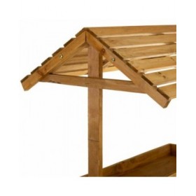 Espositore da Bancone Alexandra House Living Legno di abete 50 x 165 x 62 cm Scaffale 4 Mensole