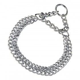 Collare per Cani Hs Sprenger Argentato 2 mm Doppia Maglie (50 cm)