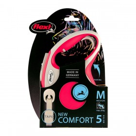 Guinzaglio per Cani Flexi NEW COMFORT 5 m Rosso Taglia S