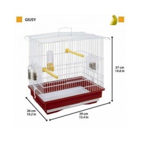 Gabbia per uccelli Ferplast Giusy Rosso Bianco