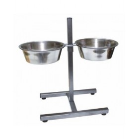 Ciotola per cani Trixie 24922 Doppia 2,8 L Ø 24 cm Acciaio inossidabile