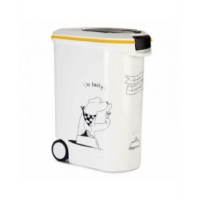 Contenitore per alimenti per animali domestici Curver 794096 Con ruote Bianco Plastica 20 kg 54 L 49,3 x 27,8 x 60,5 cm