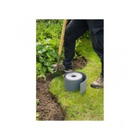 Recinzione da Giardino Nature Grigio Polietilene 7,5 cm x 10 m