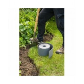Recinzione da Giardino Nature Grigio Polietilene 7,5 cm x 10 m