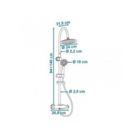 Colonna doccia Rousseau ABS