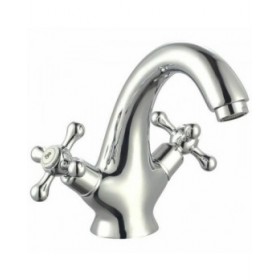 Rubinetto Bimando Rousseau Beverley Metallo Acciaio inossidabile Ottone