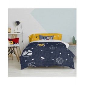 Set di copripiumino HappyFriday Mr Fox Starspace  Multicolore Singolo 2 Pezzi