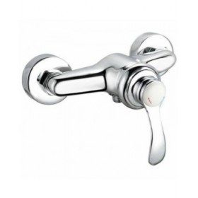 Rubinetto Monocomando Rousseau Byron Grigio Chrome Metallo Ottone 15 cm Doccia