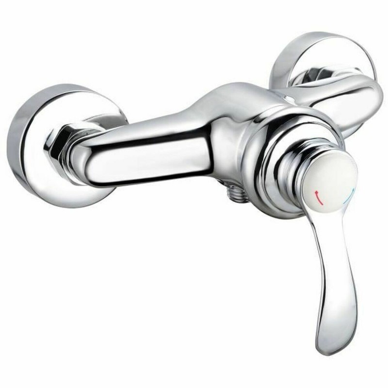 Rubinetto Monocomando Rousseau Byron Grigio Chrome Metallo Ottone 15 cm Doccia
