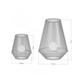 Lampada ad energia solare Galix Bianco Metallo