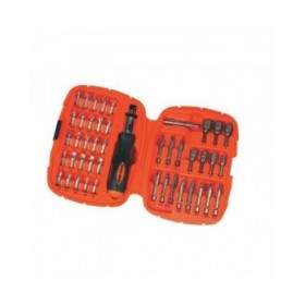 Set di punte con cacciavite Black & Decker A7039 -XJ 45 Pezzi Hex Phillips Pozidriv Torx
