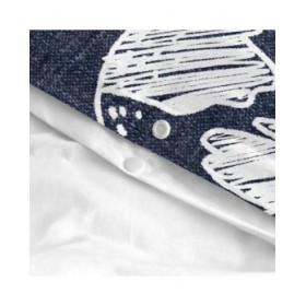 Set di copripiumino HappyFriday Mr Fox Starspace  Multicolore Singolo 2 Pezzi