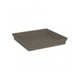 Piatto per Vaso EDA Tuscany Quadrato Taupé 40 cm 40 x 40 x 5,9 cm