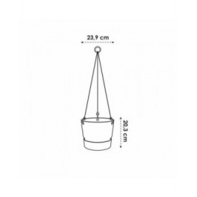 Vaso sospeso Elho Greenville Bianco Plastica Ø 23,9 x 20,3 cm