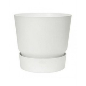 Vaso Elho Greenville Rotonda Bianco Plastica (Ø 29,5 x 27,8 cm)
