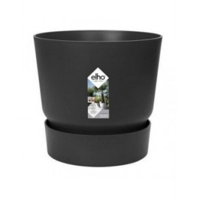 Vaso Elho Greenville Nero Plastica Rotondo Rotonda Ø 40 cm Ø 39 x 36,8 cm