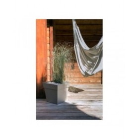 Vaso EDA Tuscan Taupé Plastica Quadrato Ø 50 cm (49,5 x 49,5 x 52,5 cm)
