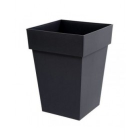 Vaso EDA Tuscan Grigio Grigio scuro polipropilene 39 x 39 x 53 cm
