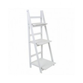 Scaffale Alexandra House Living Bianco Legno di paulownia Legno MDF 38 x 115 x 41 cm Scala