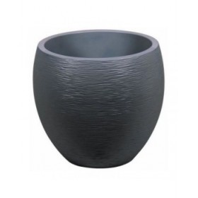 Vaso EDA Graphit Rotonda Plastica Grigio scuro (Ø 50 x 45 cm)