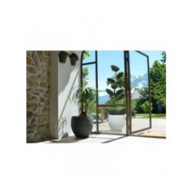 Vaso EDA Graphit Rotonda Plastica Grigio scuro (Ø 50 x 45 cm)