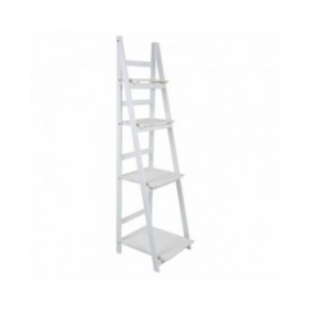 Scaffale Alexandra House Living Bianco Legno di paulownia Legno MDF 38 x 150 x 41 cm Scala
