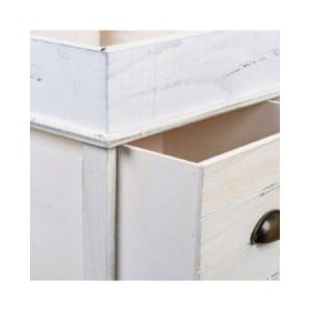 Cassapanca Alexandra House Living Bianco Legno di paulownia Legno MDF 35 x 50 x 70 cm
