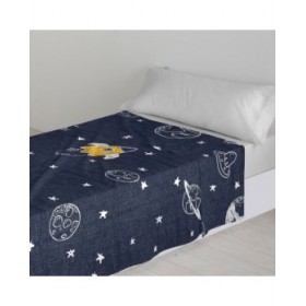 Set di Lenzuola HappyFriday Mr Fox Starspace Multicolore Singolo 2 Pezzi