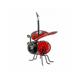 Decorazione luminosa Galix Coccinella Metallo Plastica