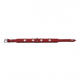Collare per Cani Hunter Swiss Rosso/Nero (38-43.5 cm)