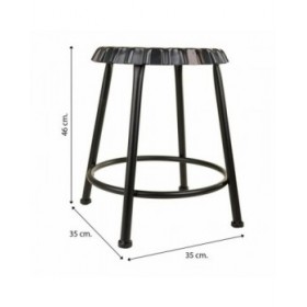 Sgabello Alexandra House Living Metallo Ferro 35 x 46 x 35 cm