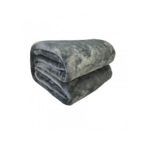 Coperta Poyet  Motte Grigio scuro 240 x 220 cm