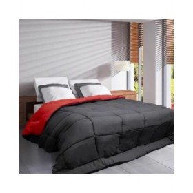 Piumino Letto Poyet  Motte Rosso Grigio 220 x 240 cm