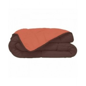 Piumino Letto Poyet  Motte CALGARY Cioccolato Corallo 400 g /m² 220 x 240 cm