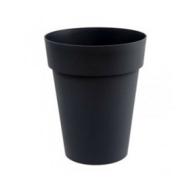 Vaso EDA Grigio Antracite Grigio scuro Plastica Rotondo Ø 44 x 53 cm 44 x 44 x 53 cm