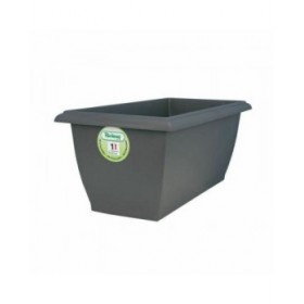 Vaso Riviera Evolution 80 x 40 x 32 cm Grigio Plastica