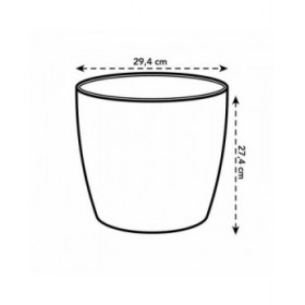 Vaso Elho 5642723015000 Bianco polipropilene Plastica Rotondo
