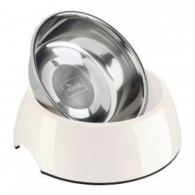 Ciotola per cani Hunter Melammina Acciaio inossidabile Bianco 350 ml (18,5 x 18,5 x 9,5 cm)