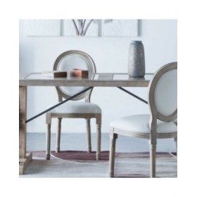 Sedia da Sala da Pranzo Alexandra House Living Beige 46 x 96 x 48 cm
